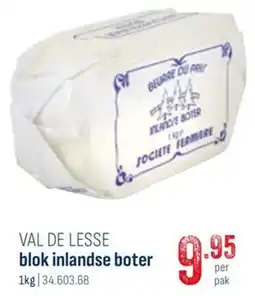 Horeca totaal Val de lesse blok inlandse boter aanbieding