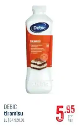 Horeca totaal Debic tiramisu aanbieding