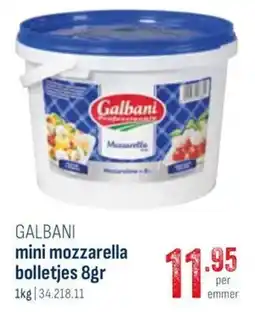 Horeca totaal Galbani mini mozzarella bolletjes aanbieding