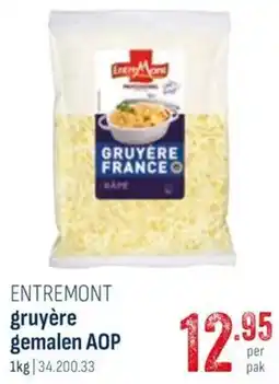 Horeca totaal Entremont gruyère gemalen aop aanbieding