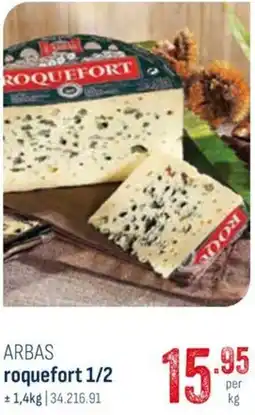 Horeca totaal Arbas roquefort 1/2 aanbieding