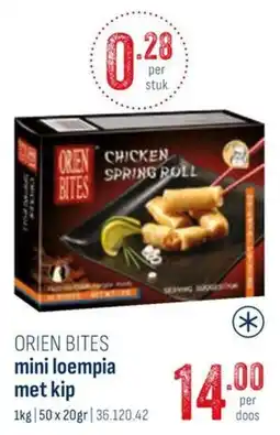 Horeca totaal Orien bites mini loempia met kip aanbieding