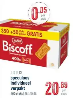 Horeca totaal Lotus speculoos individueel verpakt aanbieding