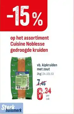 Horeca totaal Vb. kipkruiden met zout aanbieding