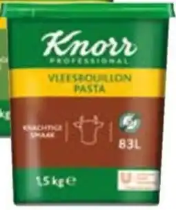 Horeca totaal Knorr bouillon in pasta vleesbouillon aanbieding
