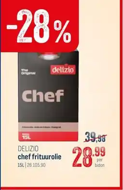 Horeca totaal Delizio chef frituurolie aanbieding