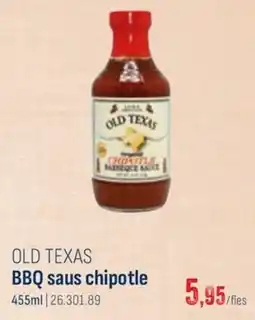 Horeca totaal Old texas bbq saus chipotle aanbieding