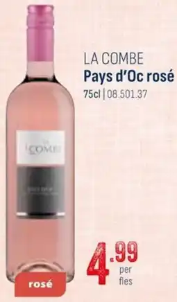 Horeca totaal La combe pays d'oc rosé aanbieding