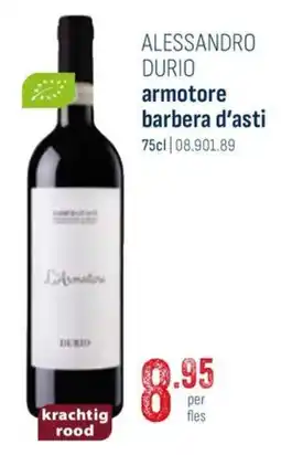 Horeca totaal Alessandro durio armotore barbera d'asti aanbieding