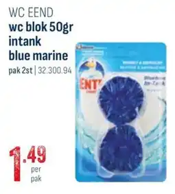 Horeca totaal Wc eend blok intank blue marine aanbieding