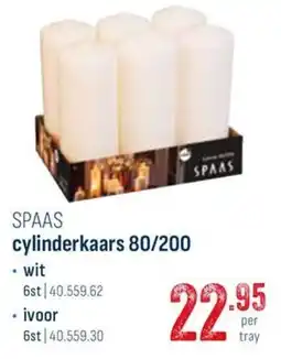 Horeca totaal Spaas cylinderkaars 80/200 aanbieding