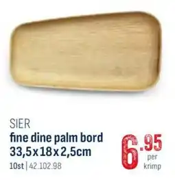 Horeca totaal Sier fine dine palm bord aanbieding