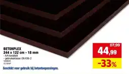 Hubo BETONPLEX 244 x 122 cm - 18 mm aanbieding