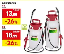 Hubo Kreator KRTGR6808 druksproeier 8l wit en rood aanbieding