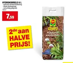 Hubo Compo argex hydrokorrels 6l aanbieding