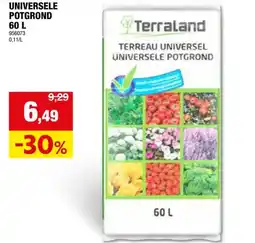 Hubo Terraland universele potgrond 60l aanbieding