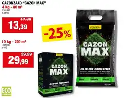 Hubo GAZONZAAD GAZON MAX 4 kg - 80 m² aanbieding