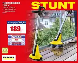 Hubo Karcher PCL4 terrasreiniger aanbieding