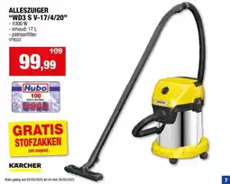 Hubo Karcher WD 3 S V-17/4/20 alleszuiger aanbieding