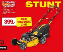 Hubo Powerplus POWXG60246 benzine grasmaaier zelftrekkend 173cc 51cm aanbieding
