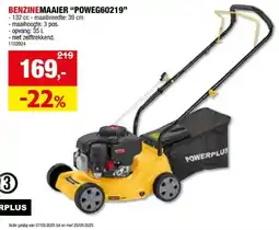 Hubo Powerplus EG POWEG60219 benzine grasmaaier 132cc 39cm aanbieding