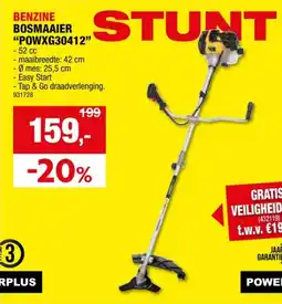 Hubo Powerplus POWXG30412 2-in-1 benzine bosmaaier/trimmer 52cc aanbieding