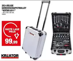 Hubo Kreator gereedschapstrolley 253-delig aanbieding