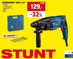 Hubo Bosch Professional GBH 2-21 boorhamer 720W aanbieding