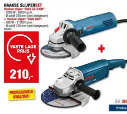 Hubo Bosch Professional GWS 20-230H + GWS 880 haakse slijper aanbieding