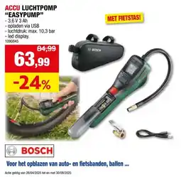 Hubo Bosch EasyPump accu luchtpomp set + zakje aanbieding