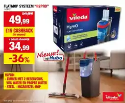 Hubo Vileda H2Pro flatmop systeem aanbieding