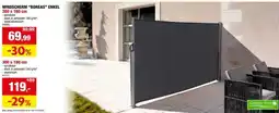 Hubo Garden Plus Boreas oprolbaar windscherm enkel 3x1,6 m aanbieding