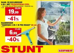 Hubo Leifheit raamwisser met telescopische steel aanbieding