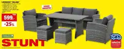Hubo Garden Plus Solana loungeset donkergrijs aanbieding