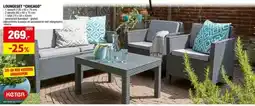 Hubo Keter Chicago loungeset grafiet aanbieding