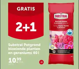 AVEVE Substral Potgrond bloeiende planten en geraniums 40l aanbieding