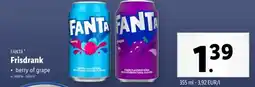 Lidl FANTA Frisdrank • berry of grape aanbieding