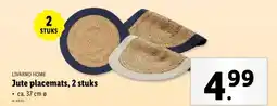 Lidl Jute placemats, 2 stuks aanbieding