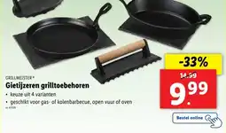 Lidl Gietijzeren grilltoebehoren aanbieding
