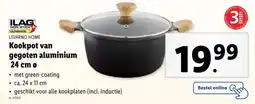 Lidl Kookpot van gegoten aluminium 24 cm ø aanbieding