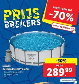Lidl Bestway Zwembad Steel Pro MAX aanbieding
