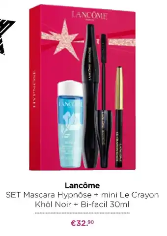 ICI PARIS XL Lancôme Set Mascara Hypnôse + mini Le Crayon Khôl Noir + Bi-facil 30ml aanbieding