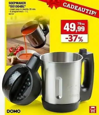 Hubo Domo elektro soepmaker do1004bl aanbieding