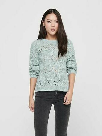 Only Topje Havana Pullover - Lichtblauw