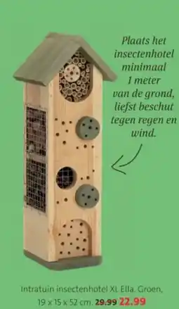 Intratuin Intratuin insectenhotel XL Ella. Groen aanbieding