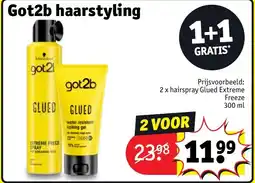 Kruidvat Got2b haarstyling aanbieding
