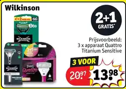 Kruidvat Wilkinson aanbieding