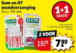 Kruidvat Gum en O7 mondverzorging aanbieding