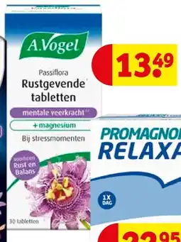 Kruidvat A.Vogel Passiflora Rustgevende tabletten aanbieding