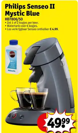 Kruidvat Philips Senseo II Mystic Blue aanbieding